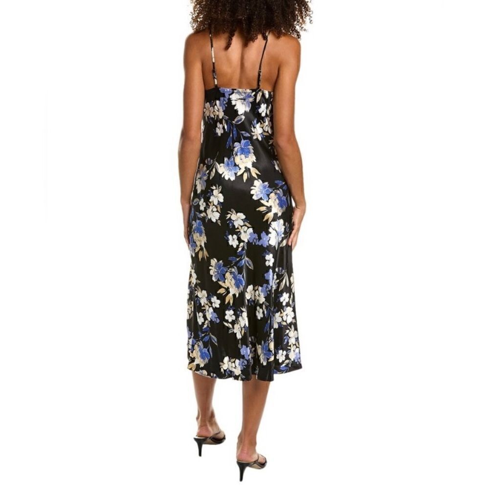 #307 SOCIALITE Floral Satin Slip Dress - Picture 2 of 10